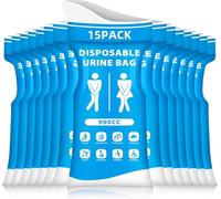 MUETKNYE Disposable Urine Bags 900ML 15 PCS Portable Travel