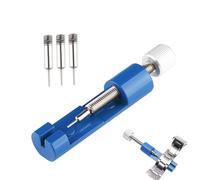 Muexoee 1 PCS Watch Link Removal Adjustment Tool - Blue Portable Watch Band Repair Kit with 3 Extra Pins for Strap Adjustment