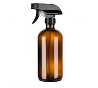 Muexoee 300ml Brown Plastic Spray Bottles with 3 Replacement Nozzles, Refillable Empty Spray Bottle with Adjustable Mist & Stream, Leak Proof Spray Bottle for Hair, Cleaning, Plants, Gardening