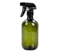 Muexoee 300ml Dark Green Plastic Spray Bottles with 3 Replacement Nozzles, Refillable Empty Spray Bottle with Adjustable Mist & Stream, Leak Proof Spray Bottle for Hair, Cleaning, Plants, Gardening