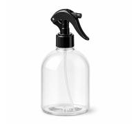 Muexoee 500ml Clear Plastic Spray Bottle, BPA Free Food Grade Empty Refillable Spray Bottle with Adjustable Fine Mist & Stream, Leak Proof for Hair, Cleaning, Plants