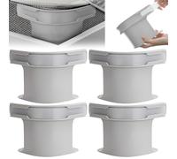 MUEZDUR Lock Sheet Holders Set of 4, Bed Sheet Lock Clips Keep Sheets Firm & Tight, No More Loose Sheets, Bed Sheet Holder Corner Fitted Sheet Straps Fit All Mattress Size, Grey