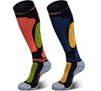 Muezna 2 Pairs Merino Wool Ski Socks Men Women Knee High Performance Thermal Socks for Winter Snow Snowboarding Outdoor Sports Hunting