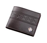 MUFANDUO Slim Wallet for Men with Money Clip, Minimalist Wallet with Zipper, Bifold Mens Wallets with Credit Card Holder, PU Leather Men's Wallet with Coin Purse, Carteras Para Hombres, Coffee 6