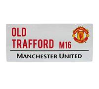 MUFC Official Manchester Utd Stadium Metal Street Sign (40cm x 18cm)