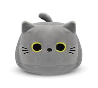 MUFEIRUO 8in Grey Cat Stuffed Animals,Grey Cat Plush Toy,Cute Gary Kitten Plushie for Boys Girls,Kawaii Kitten Plushie for Boys Girls Kids Birthday Halloween Christmas