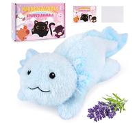 MUFEIRUO Blue Axolotl Stuffed Animals,13 in Heatable Axolotl Plush Doll Toys,Microwavable Stuffed Animals Plushie for Boys Girls