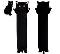 MUFEIRUO Long Cat Plush Long Plush Body Toy, 110 cm Cute Long Cat Stuffed Animals Soft Long Cat Plushie, Black Cat Plush Kawaii Cartoon Stuffed Cat Toys for Kids Birthday Christmas