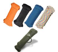 MUFEKUM 5 Pcs 19ft/6m Nylon Rope for Outdoor Survival, Keychain, DIY craft