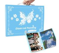 MUFEKUM A3 Handheld Storage Book 30 Pocket for Diamond Painting (Blue)