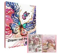 MUFEKUM Diamond Painting Picture Album, A3 Diamond Paintings Folder with 60 Sheets for Finish Work Diemond Art Portfolios