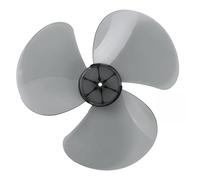 Mufeng 3/5 Leaf Plastic Nut Cover Fan Blades for Household Pedestal Table Fan Accessories Grey 12 Inch
