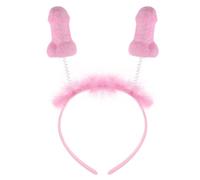 Mufeng Girls Night Out Headband Bride To Be Willy Novelty Boppers Hen Party Gift Pink One_Size