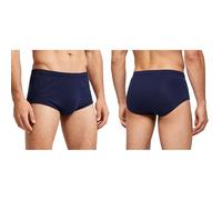 Mufeng Men Elderly Incontinence Underwear Oversize Waterproof Pants Special Needs Clothing High Waist Briefs Navy Blue L