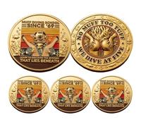 Muff Diving School Challenge Coin - Since ’69 Funny Adult Humor Coin, No Muff Too Tuff We Dive at Five, Retro Nautical Gag Gift Collectible for Friends, Parties & Coin Collectors (3 pcs)