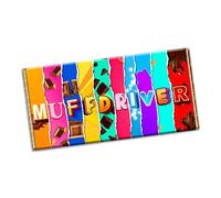 Muff driver Chocolate Bar Wrapper Novelty Gift Present Funny Rude Adult Insulting for Birthday Christmas Xmas Valentines (#1116) (without chocolate bar)