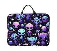 Muffin-Alien-Galaxies 14-Inch Laptop Case, Portable Laptop Computer Sleeve With Zipper Closure