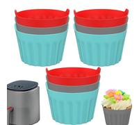 Muffin Cases - Air Fryer Mould, Multi-Piece Egg Fryer Air Fryer, Silicone Mould for Air Fryer Muffin Box, Egg Mould