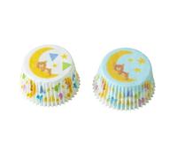 Muffin Cases Baby Bear 36 Pieces - Bear Muffin Decoration & Cupcake Decoration Muffin Moulds Cute Muffin Cases Paper Children - Cupcake Cases for Birthday Decoration, Baby Shower Decoration