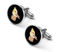 Muffin Cockatiel Shirt Cufflinks For Men Cuff Links Gifts Wedding Business Groom 2.0cm