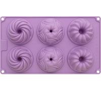 Muffin Form Violet 6-fold Birkmann Baking Silicone Cake