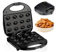 Muffin Maker, 750W Cookie Maker with Double-Sided Heating, Non-Slip Feet, Fast Preheating, Easy to Clean for Mini Nut Waffles and Pastries