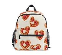 Muffin Strawberry Pattern Toddler Backpack, Boy Backpack Preschool Bag Kindergarten Schoolbag Nursery Travel Bag for Girl