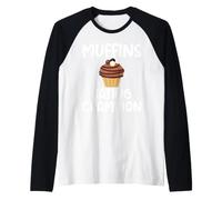 Muffins Eating Champion Sarcastic Meme for Unisex Raglan Baseball Tee