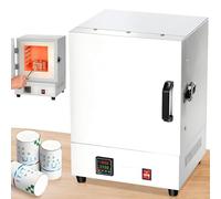 Muffle Furnace, 2000W Electric Kiln for Jewelry Casting, Adjustable Temperature up to 1150℃, Laboratory Closed Oven for DIY Projects with Pliers and Gloves