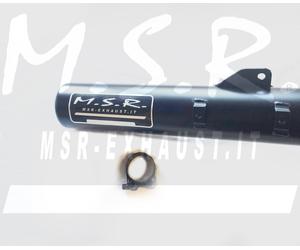 MUFFLER EXHAUST APPROVED MSR MOTORCYCLE HONDA XL 125 200 R 4T Ø 38 MM REAR SHOCK ABSORBER ORIGINAL BLACK RBCS END OF SERIES