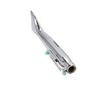 Muffler Exhaust For Bobbers Bike For Chopper Sliver Motorcycle Exhaust Pipe Universal Fish Tail Left Right Side Vintage Silencer