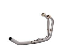 Muffler Exhaust Full System Motorcycle Exhaust Middle Pipe Slip On Link For Ni&nja 400 250 300 Connect The Original Muffler 17 20