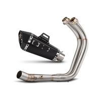 muffler exhaust Motorcycle Exhaust Full Front Link Manifold Muffler With DB Killer For MT07 FZ07 XSR700 2014-2025 Exhaust Muffler Silencer