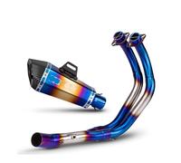 muffler exhaust Motorcycle Exhaust Full Front Link Manifold Muffler With DB Killer For MT07 FZ07 XSR700 2014-2025 Exhaust Muffler Silencer