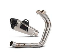 muffler exhaust Motorcycle Exhaust Full Front Link Manifold Muffler With DB Killer For MT07 FZ07 XSR700 2014-2025 Exhaust Muffler Silencer