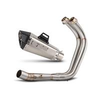 muffler exhaust Motorcycle Exhaust Full Front Link Manifold Muffler With DB Killer For MT07 FZ07 XSR700 2014-2025 Exhaust Muffler Silencer