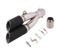 Muffler Exhaust Motorcycle Exhaust Tail Pipe Tailpipe Escape Modified Motorbike 51mm Muffler For R3 Mt07 09 R6(Black-a)