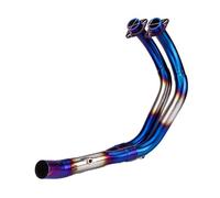 Muffler Exhaust Pipe For Mt07 Fz07 Motorcycle Exhaust 51mm Front Pipe Link 51MM Exhaust Muffler Exhaust Muffler Rear Pipe Tailpipe