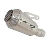Muffler Exhaust Pipe For YA&MA&HA For FZ-10 MT10 2022 2023 Escape Motorcycle Exhaust System Muffler Tail Pipe Stainless Steel End Can(Silver-B)