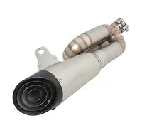 muffler exhaust Slip For Street Triple 765 S R RS 2017-2022 Moto Exhaust Escape Modify Project Muffler Double Catalyst Pipe Exhaust Silencer