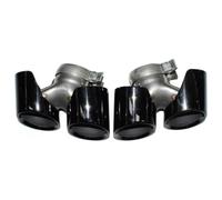 Muffler Exhaust Tail Tip For 911 Tailpipe 991.1 .2 992 Muffler Tip Nozzle Stainless Steel Exhaust Pipe Upgrade Quad Head(Brown)