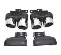 Muffler Exhaust Tail Tip For A6 A7 Upgrade S6 S7 Model C8 2019-2024 Tailpipe Exhaust Pipe Stainless Steel Tip Nozzle(Brown)