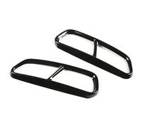 Muffler Exhaust Tail Tip For A6 C7 16-18 Stainless Steel Car Tail Throat Pipe Modified Cover Exhaust Pipes Decoration Frame(Black)