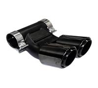 Muffler Exhaust Tail Tip For Cayman For Boxster 718 Muffler Exhaust Pipe Upgrade Tailpipe Stainless Steel Tip Nozzle Head(Brown)