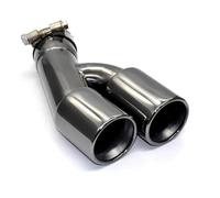 Muffler For 3 Series 320i 318i F30 2014 2013-2016 Stainless Steel Exhaust Titanium Black Double Out Muffler Tips Tailpipe 1PCS(Black 320i)