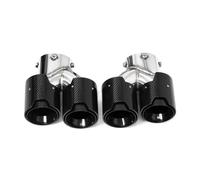 Muffler For BMW G42 M240i 2021+Muffler Tailpipe Exhaust Quad Car Pipe Carbon Fiber Tip Bumper tailpipes(Carbon Fiber A)