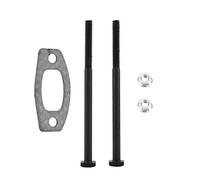 Muffler Gasket Nut Bolt Kit Heavy Duty Metal Replacement Parts for 50 51 55 Rancher Chainsaw 2 Bolts 2 Nuts 1 Gasket