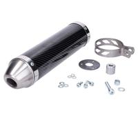 muffler Giannelli carbon for Aprilia RX, SX 50 06-15, Derbi Senda 50 RX, SM X-Ra