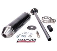 muffler Giannelli carbon for Derbi GPR 50 Nude, Racing 50, Aprilia RS 50