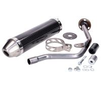 muffler Giannelli carbon w/ general operating permit for Yamaha DT 50 R 2004, Ma
